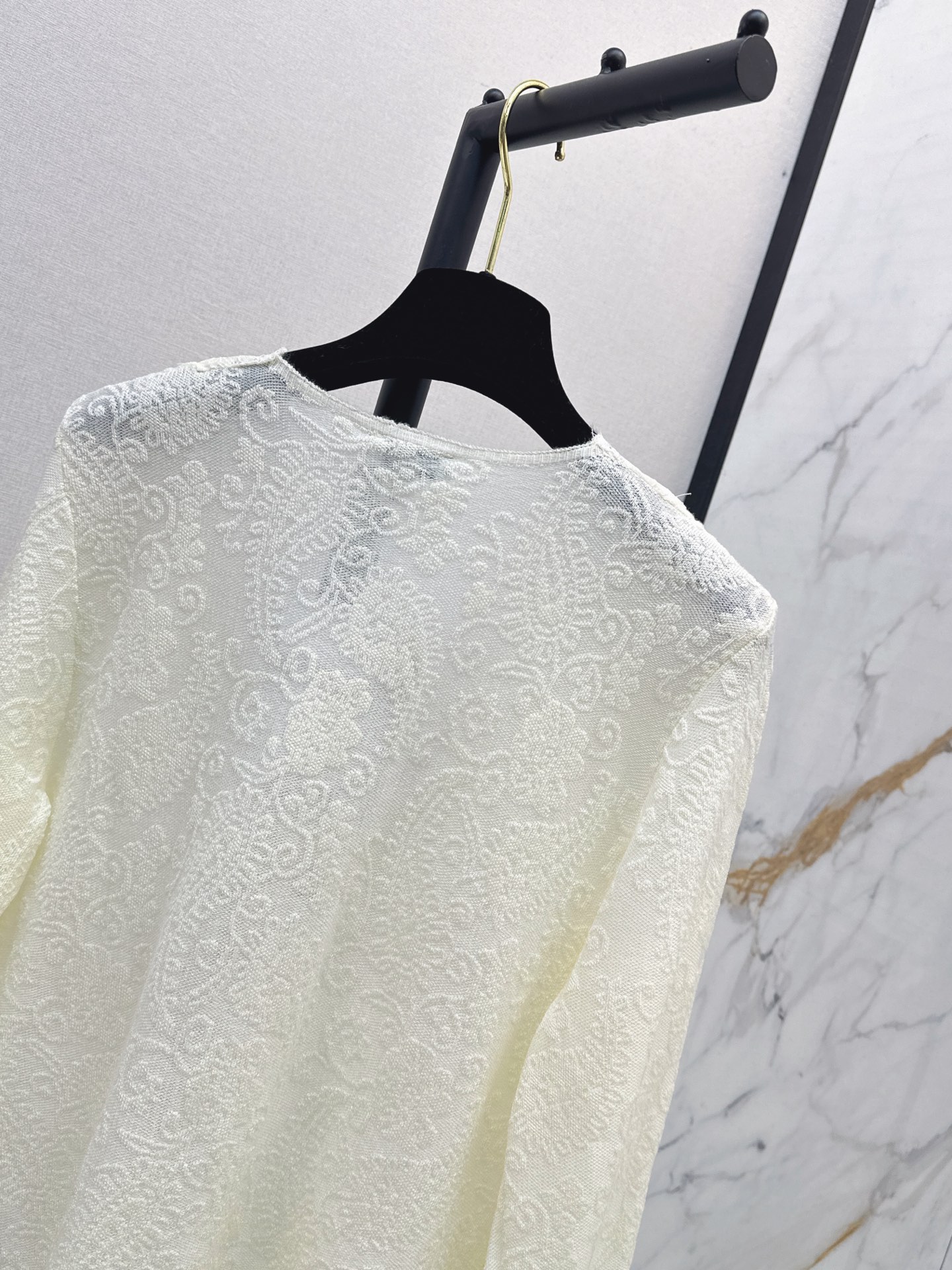 Chan 26fw lace jacquard basic tee