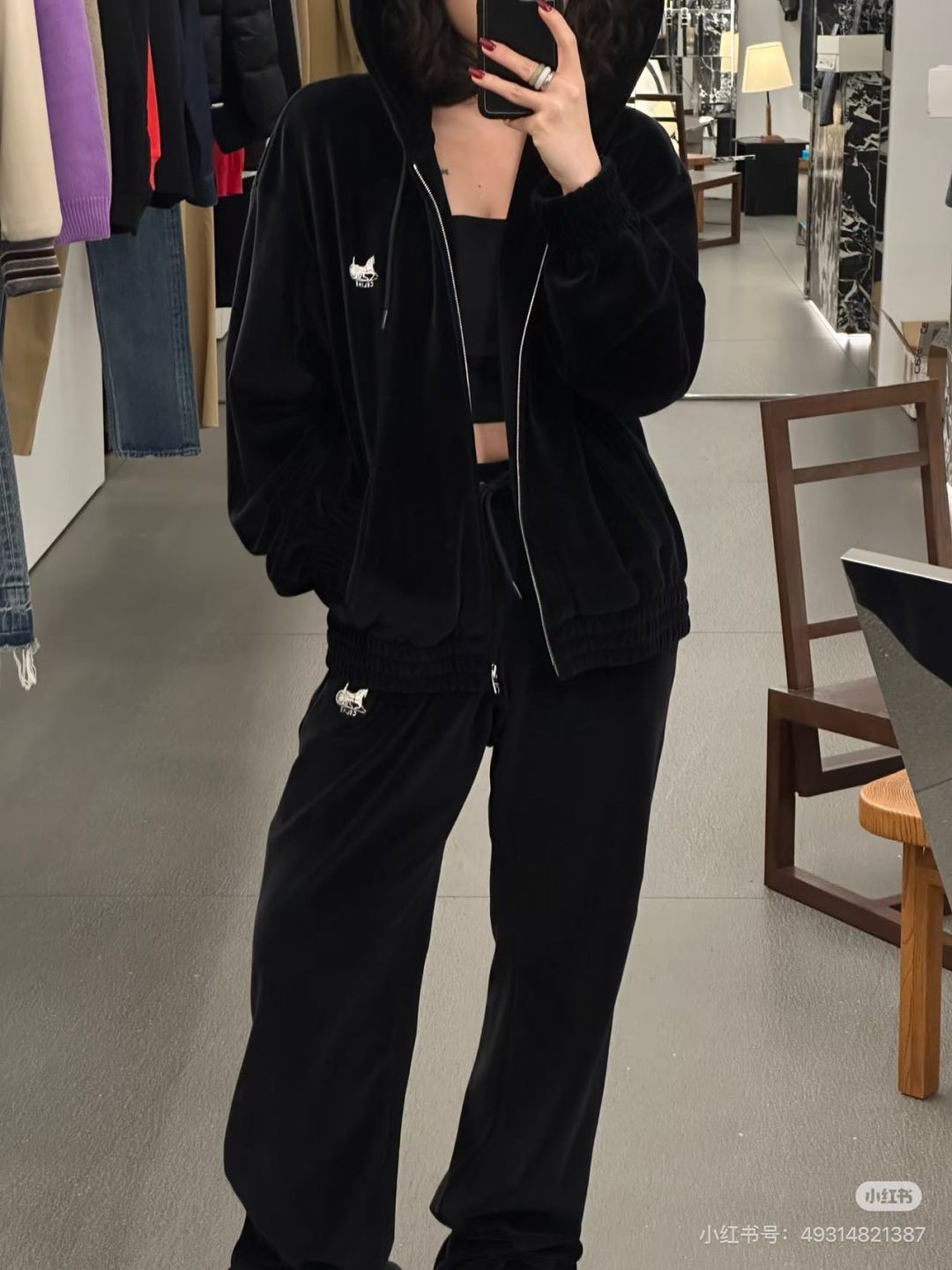 Celi 26fw velvet jacket pants sets