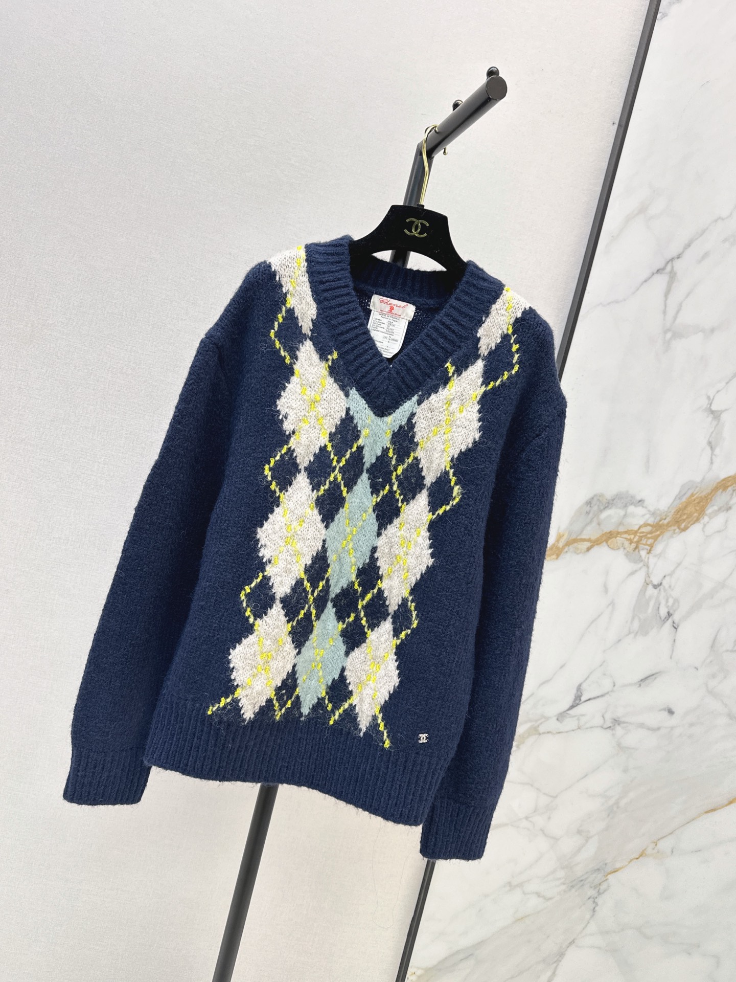 Chan 26fw jacquard knit sweater
