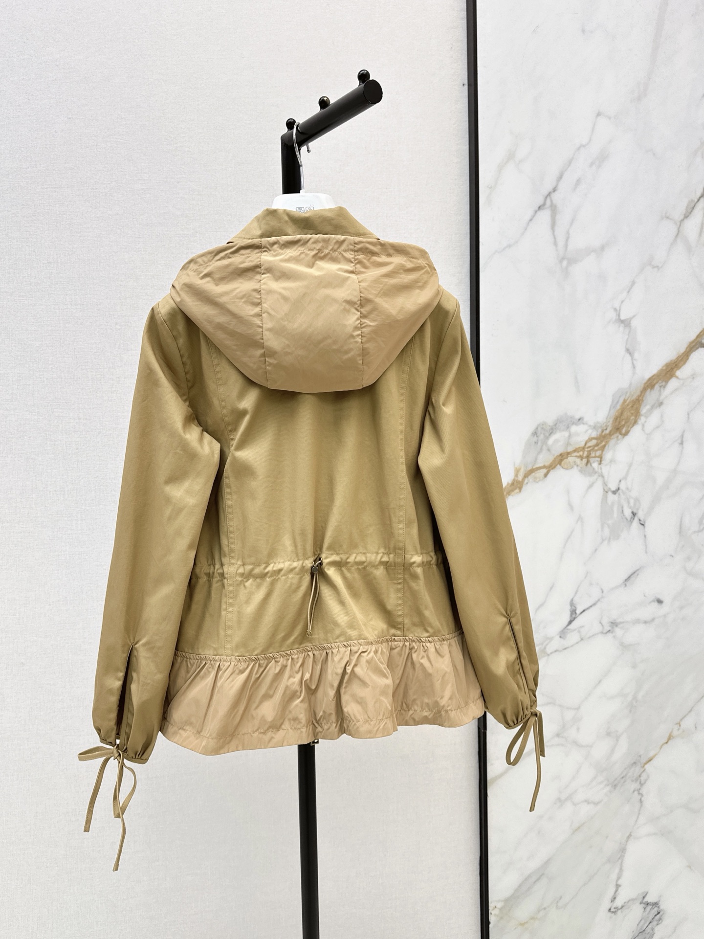 Monc 26fw drawstring hooded jacket