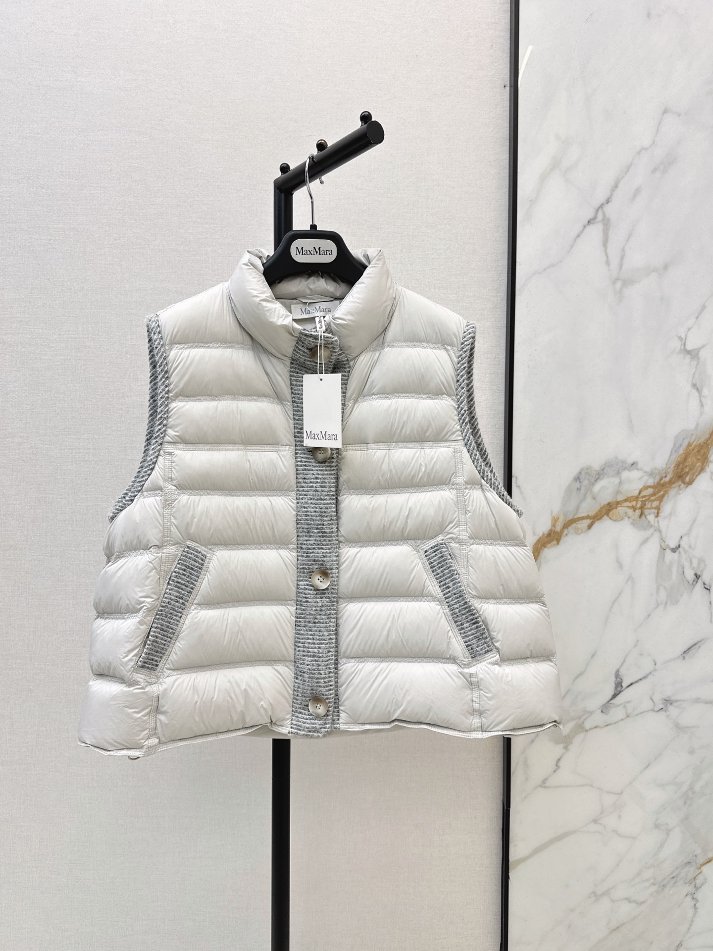 Max 26fw wool contract down vest