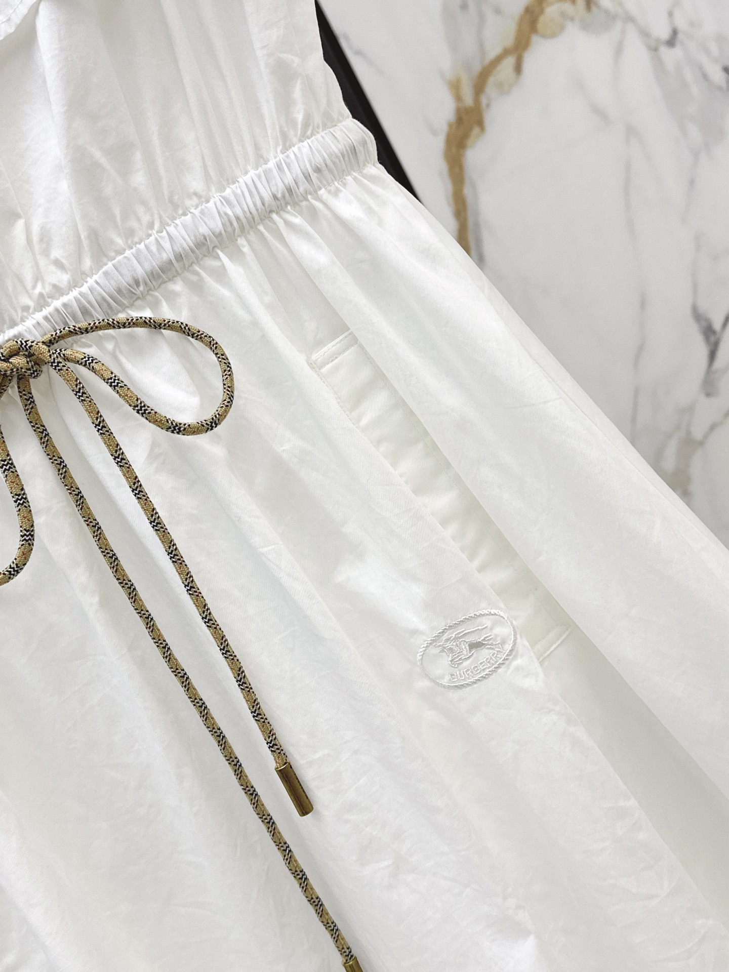 Brun 26fw drawstring dress