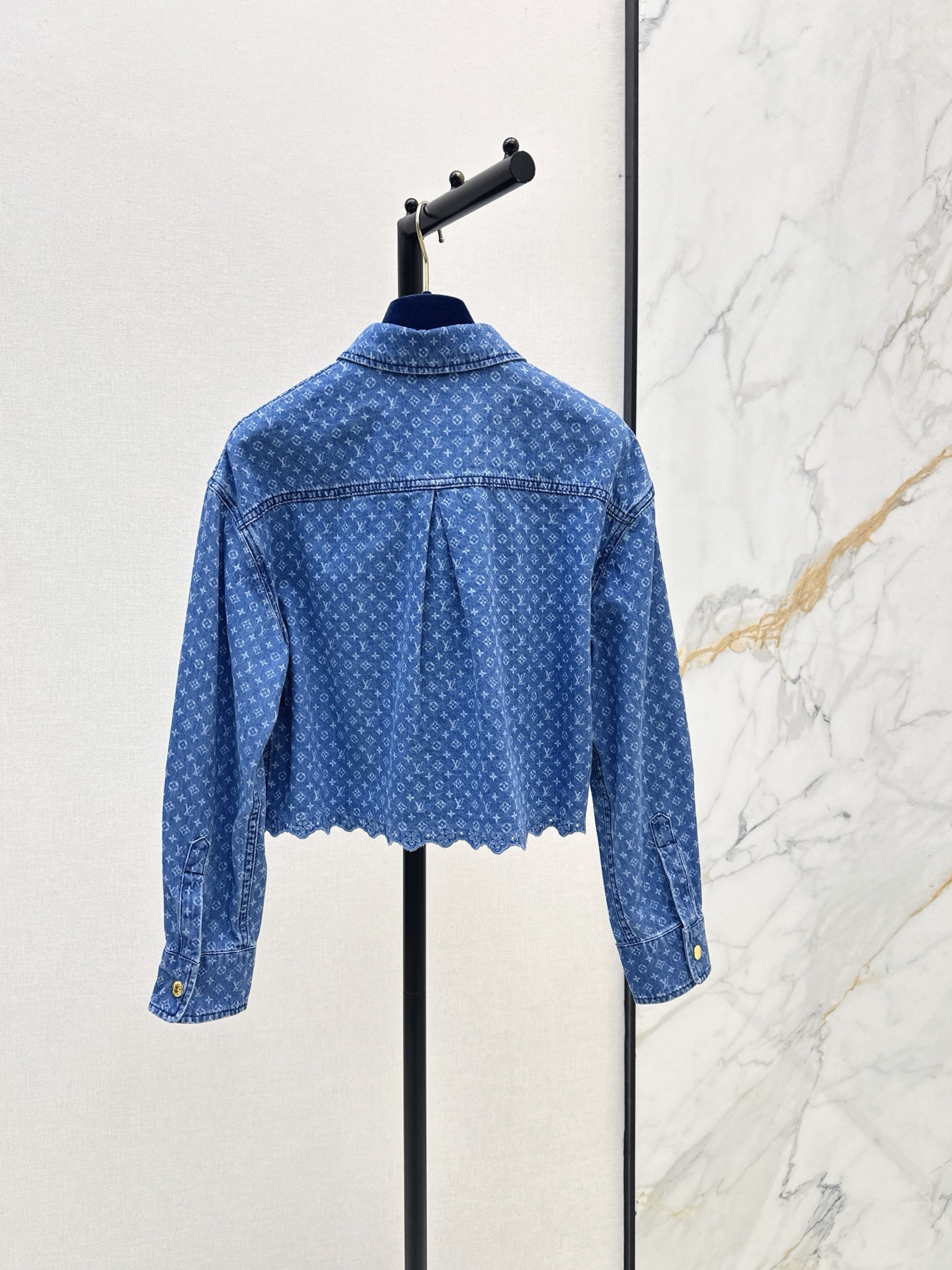 Loui 26ss cropped denim shirt