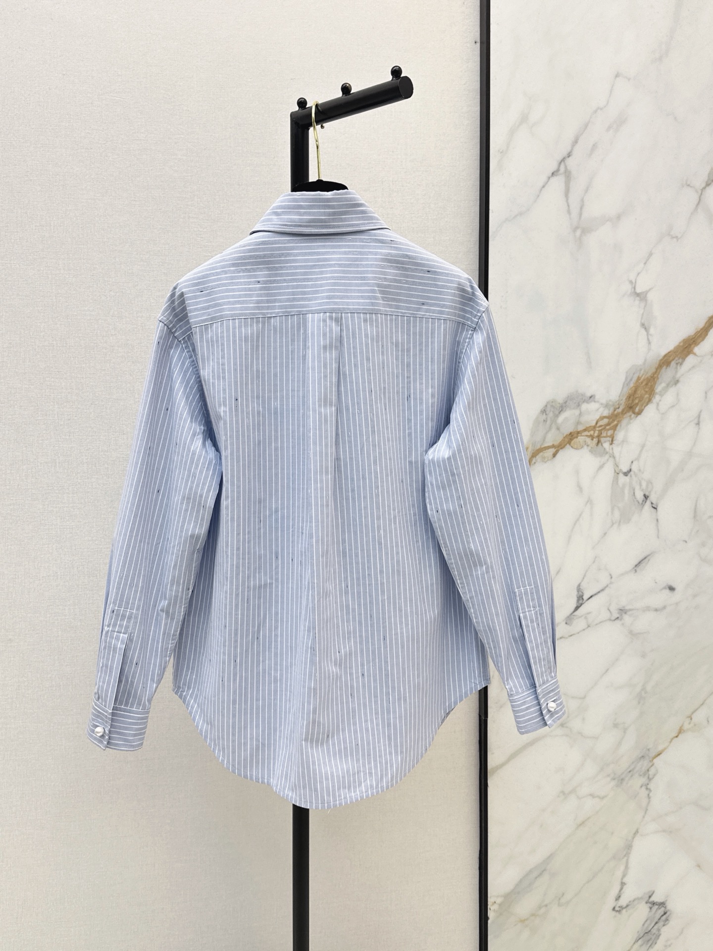 Chan 26fw stripe jacquard shirt