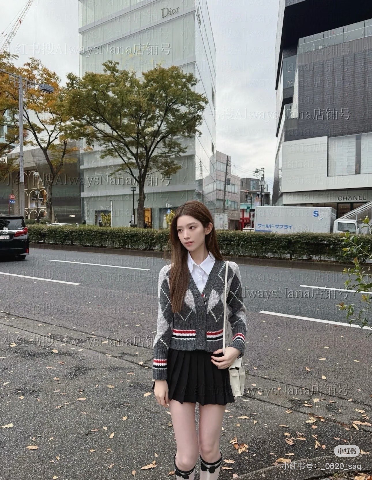 Thom 26fw jacquard knit cardigan