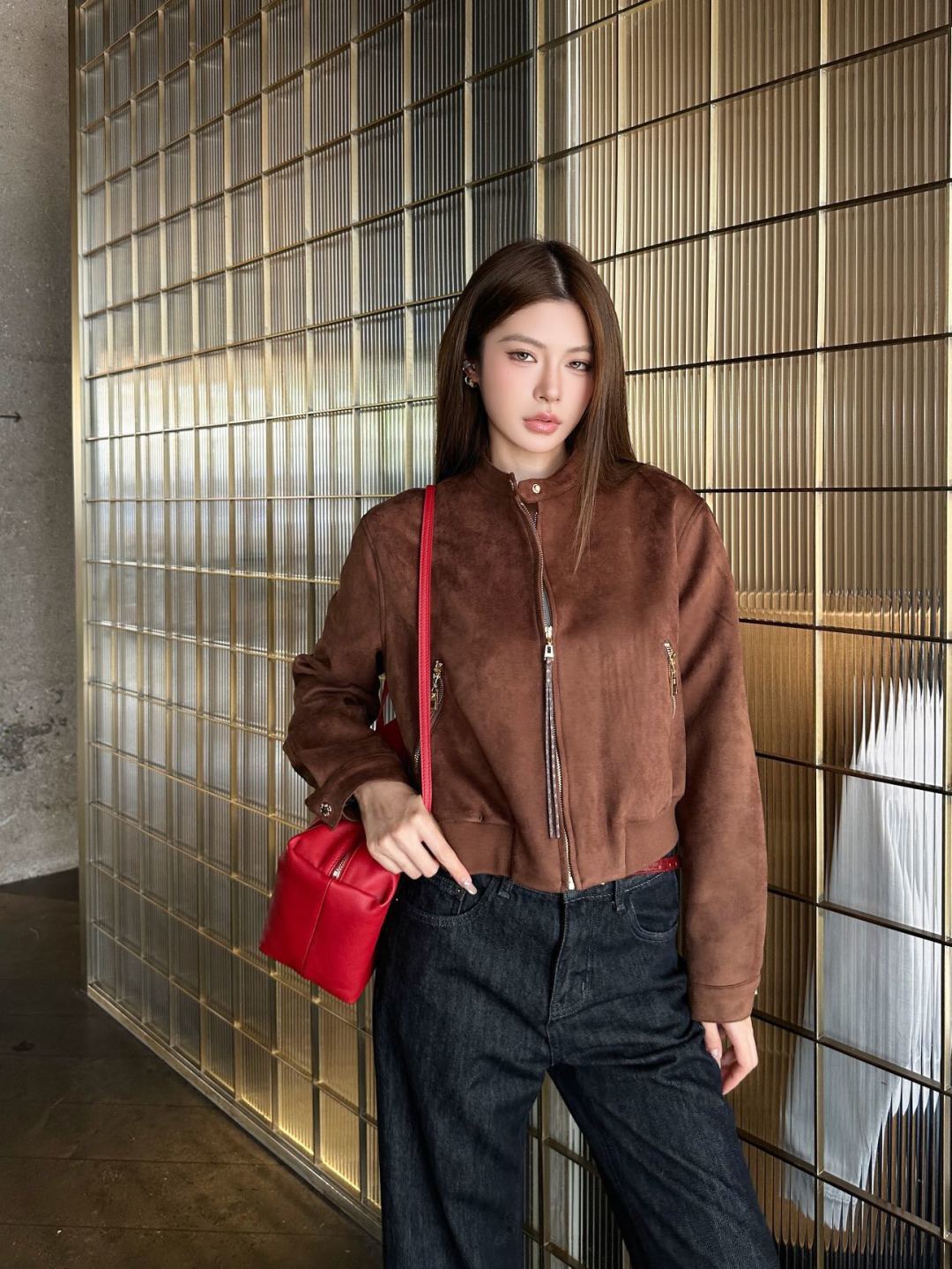 Loui 26fw suede fleece jacket