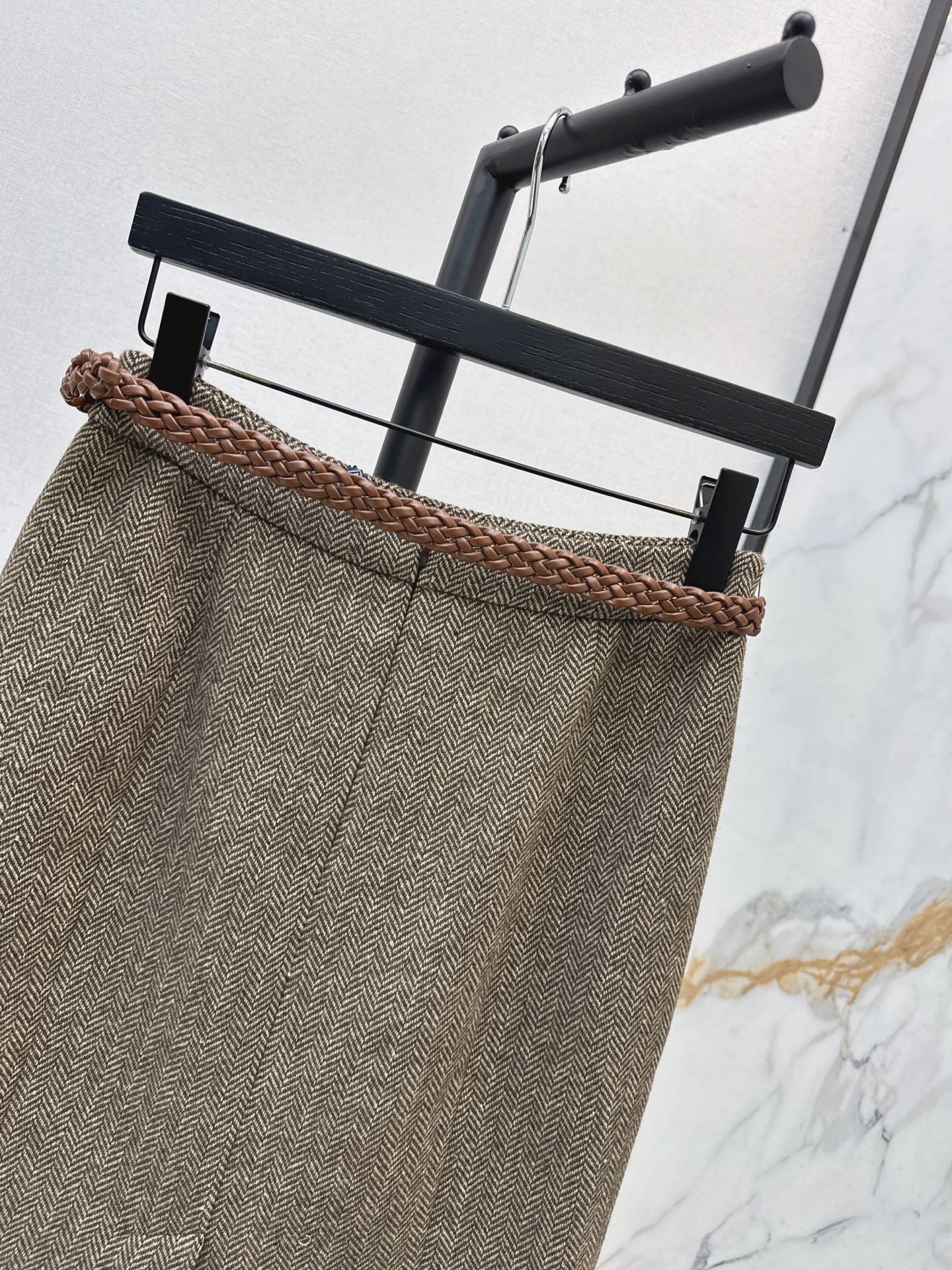 Ralp 26fw woven A-line skirt