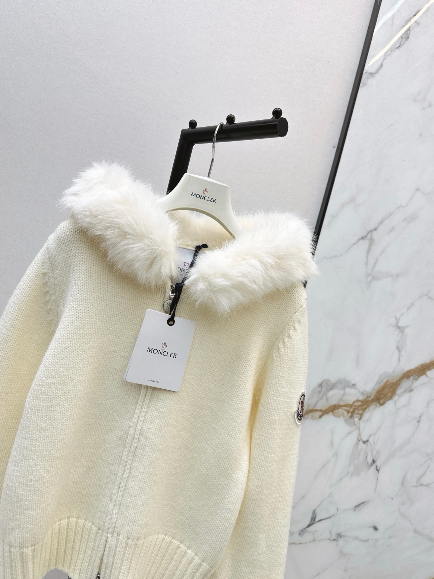 Monc 26fw hooded knit jacket