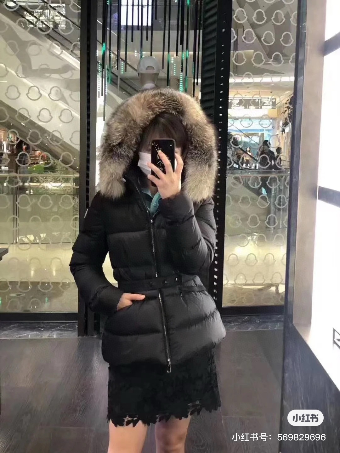 Monc 26fw hooded down jacket
