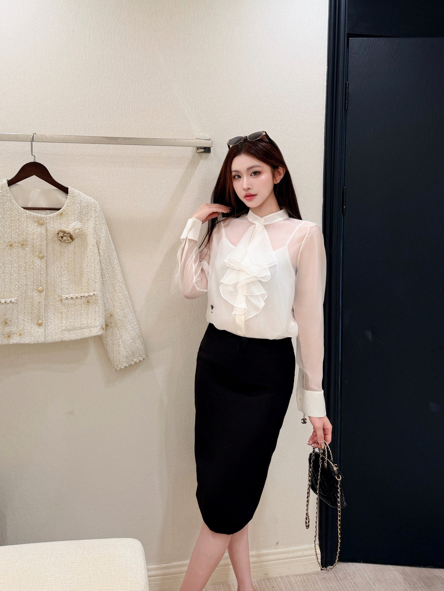 CD 26ss ruffle shirt