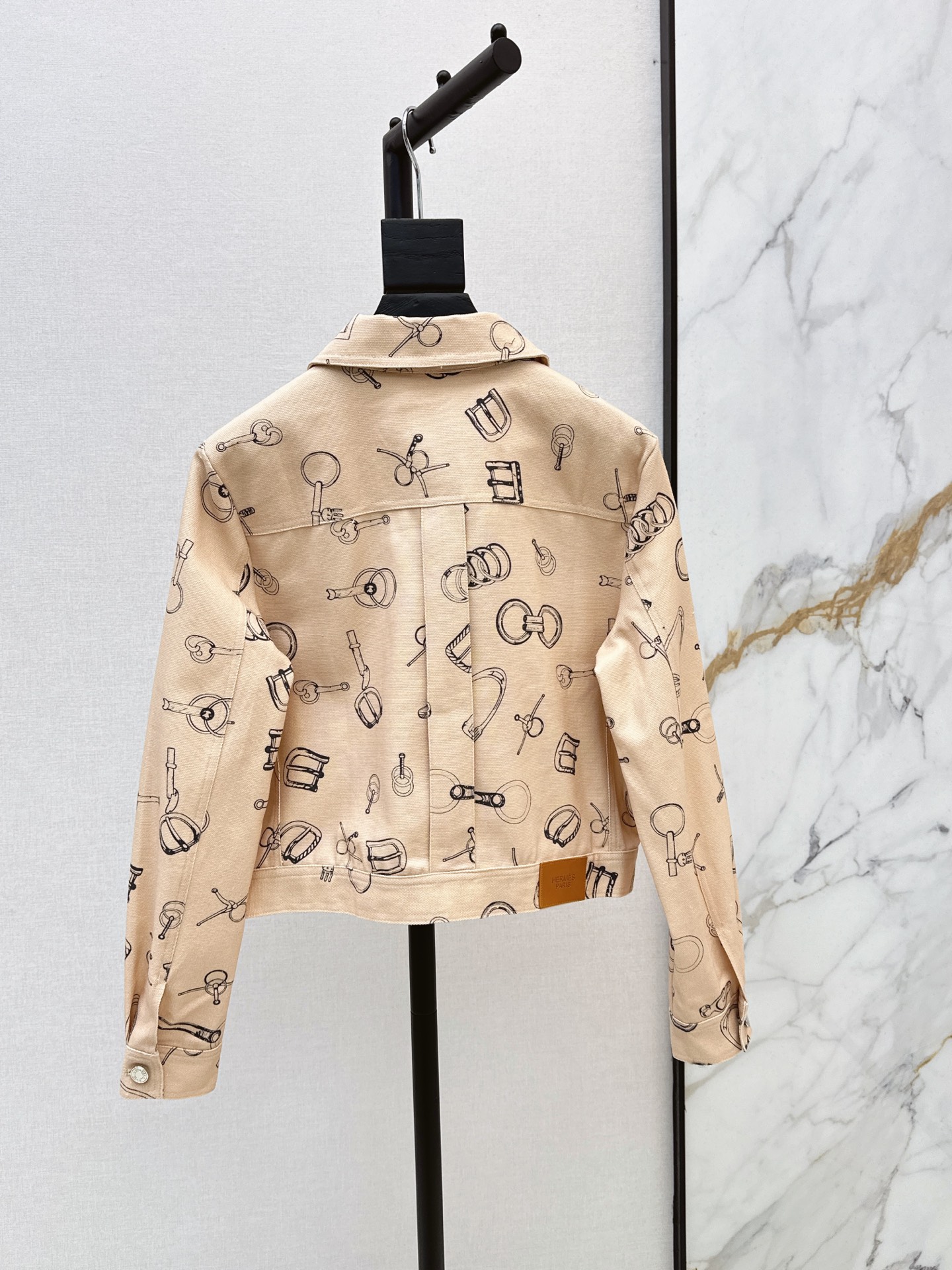 Her 26fw print denim jacket