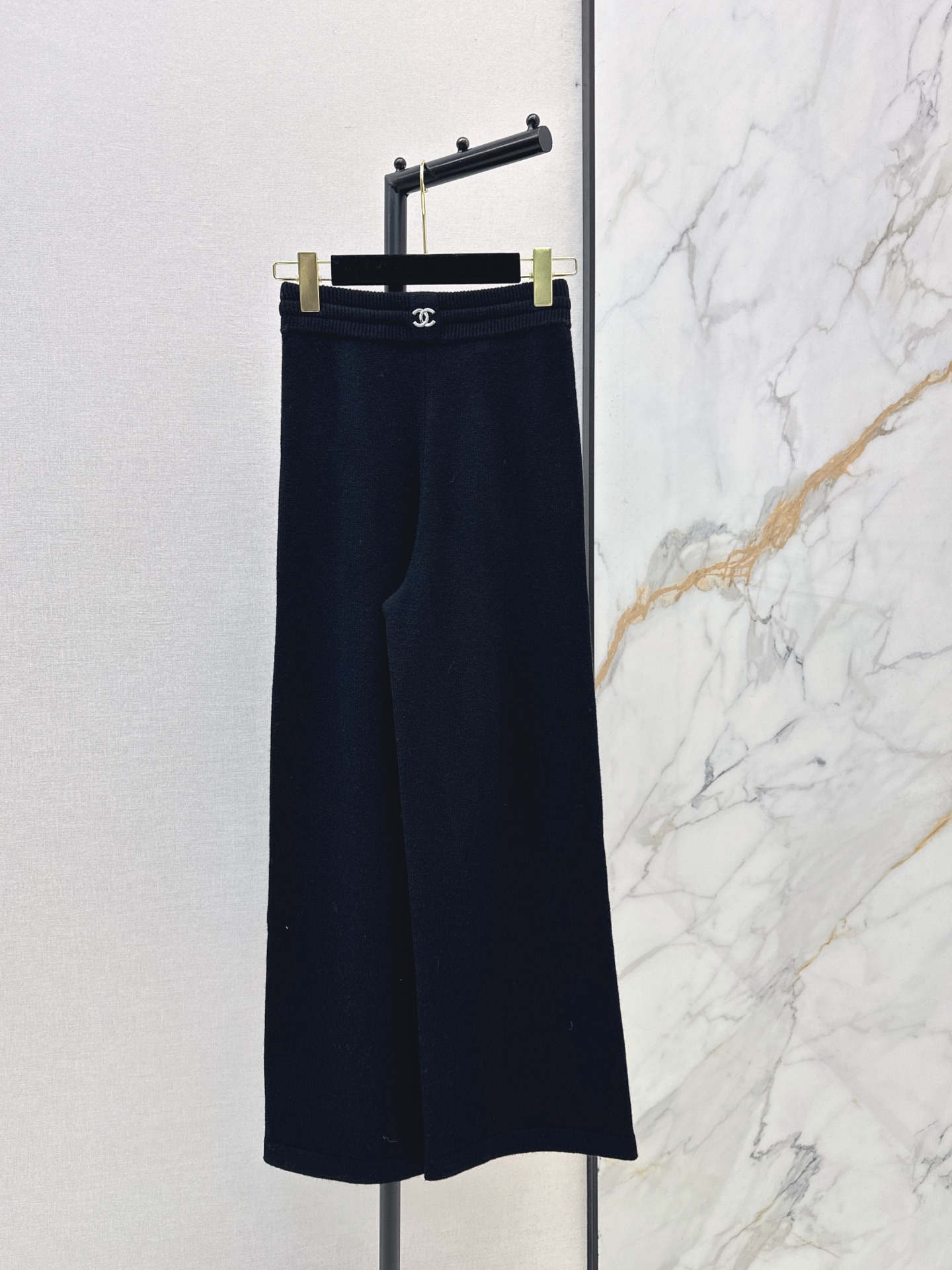 Chan 26fw cashmere straight-leg pants
