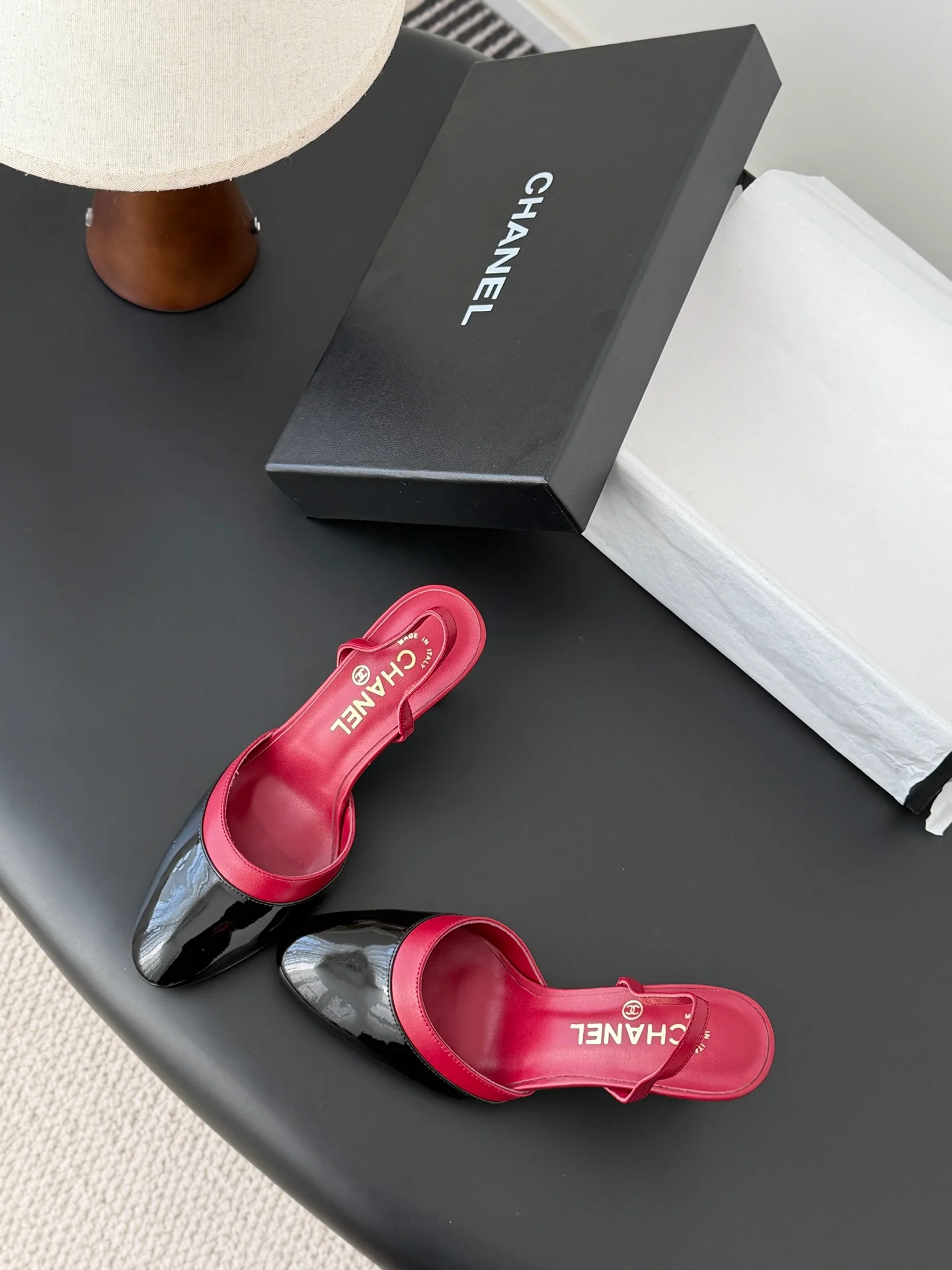 Chan 26ss mary jane slingback heel