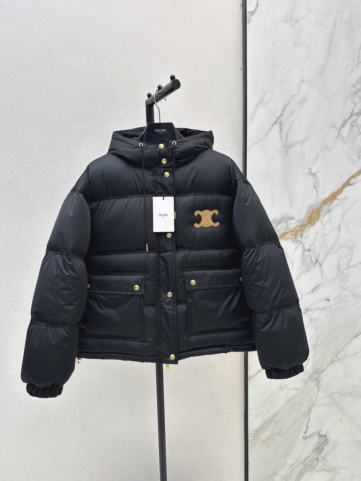 Celi 26fw hooded down jacket