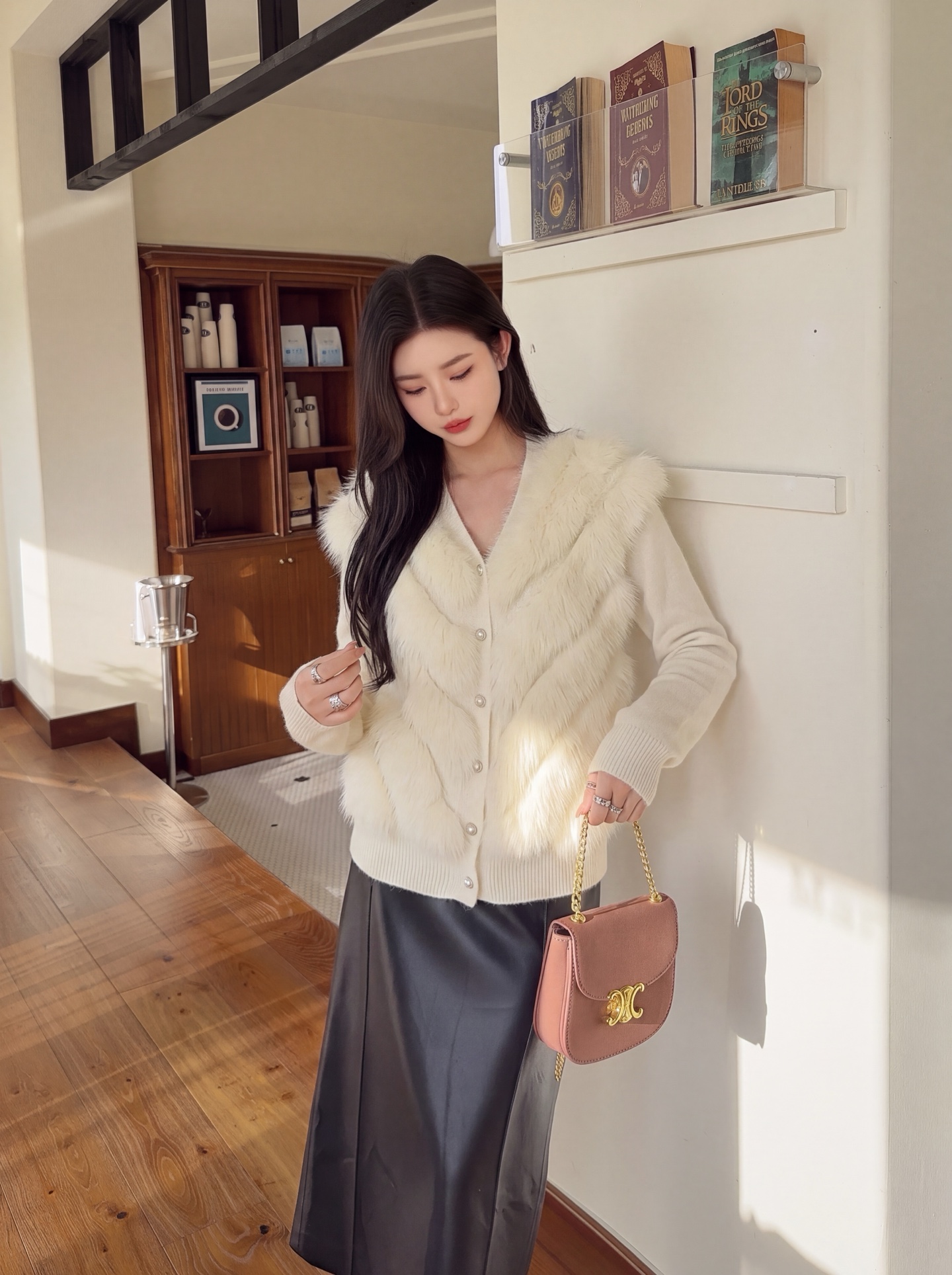 Fen 26fw wool knit jacket