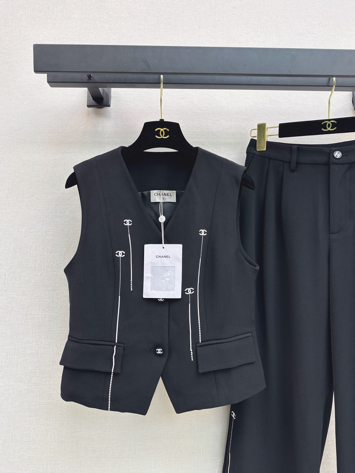 Chan 26fw vest pants sets