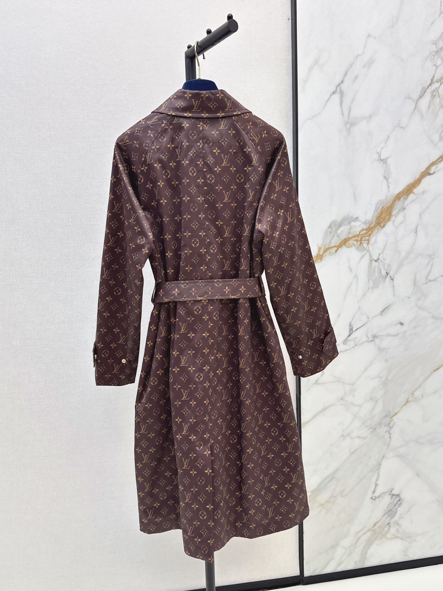 Loui 26fw print belted trench coats