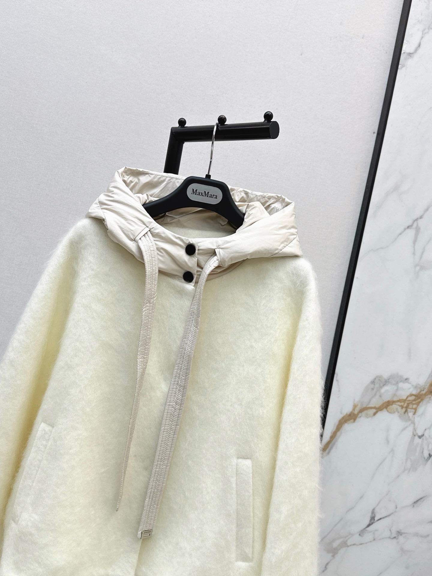 Max 26fw wool hooded jacket