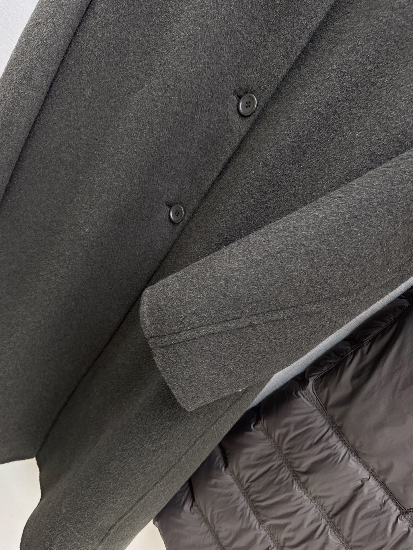 Max 26fw hooded down vest woolen overcoats sets