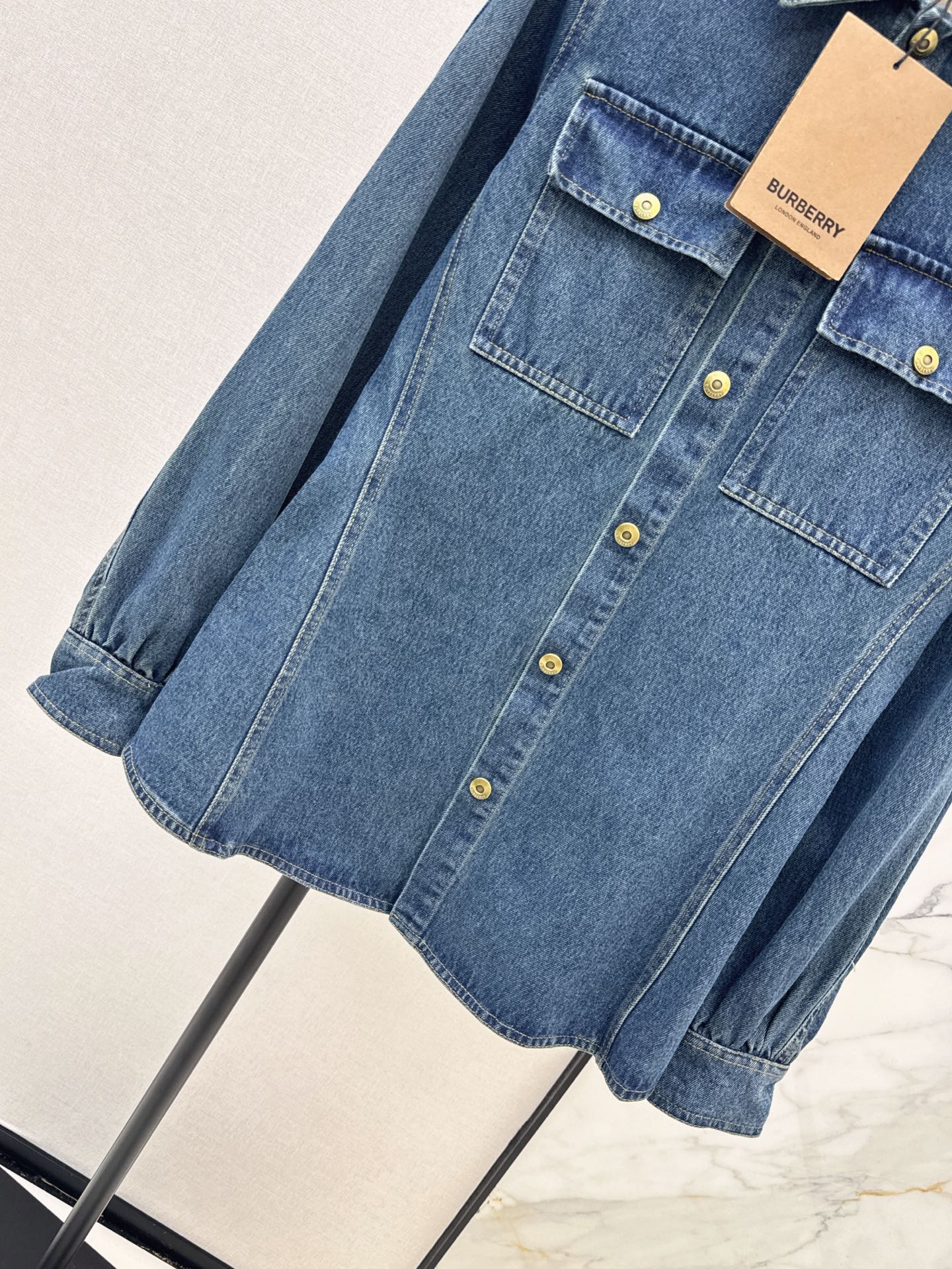 Bur 26fw denim shirt