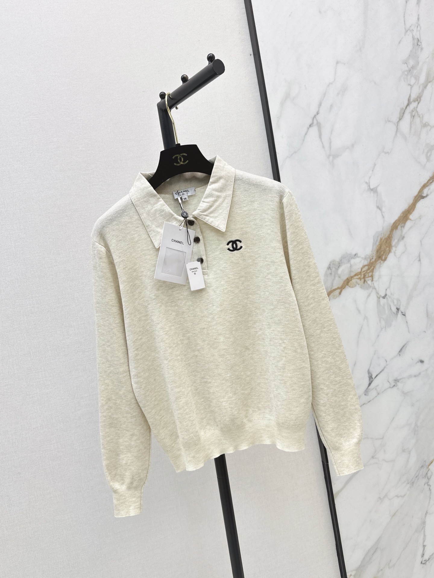 Chan 26fw polo knitwear