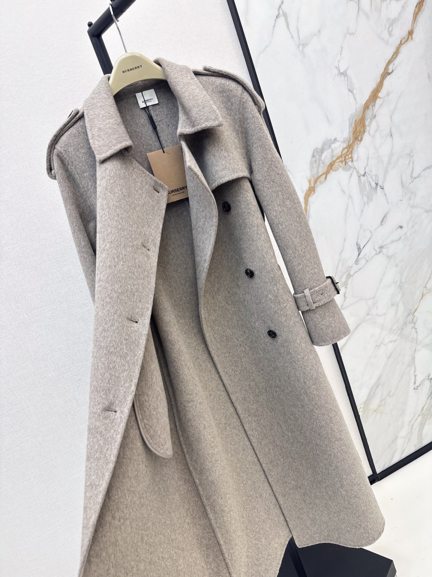 Brun 26fw woolen belted overcoats