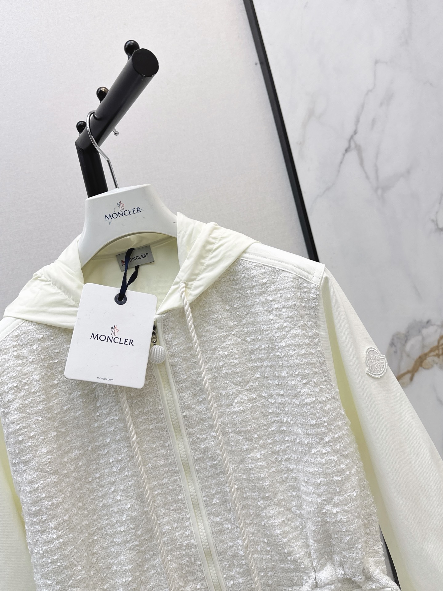 Monc 26fw drawstring hooded trench coats