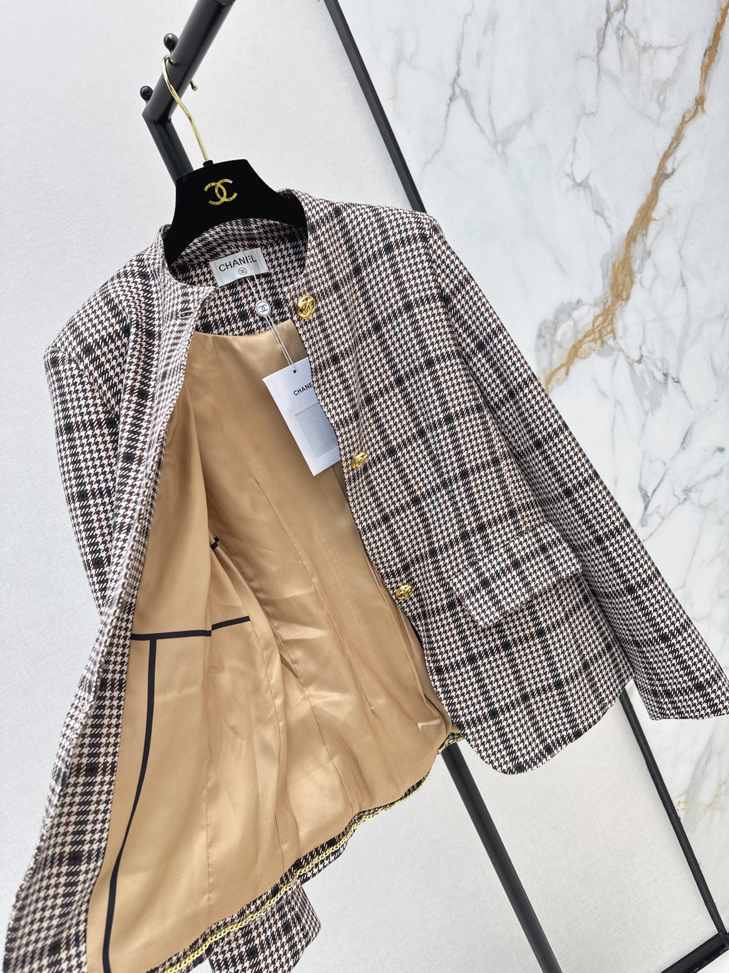 Chan 26fw check woven jacket