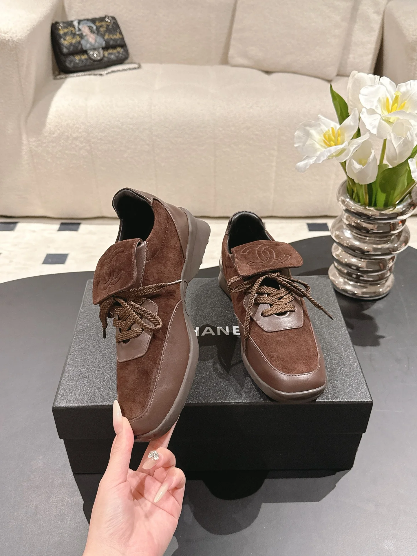 Chan 25fw British style causal shoes