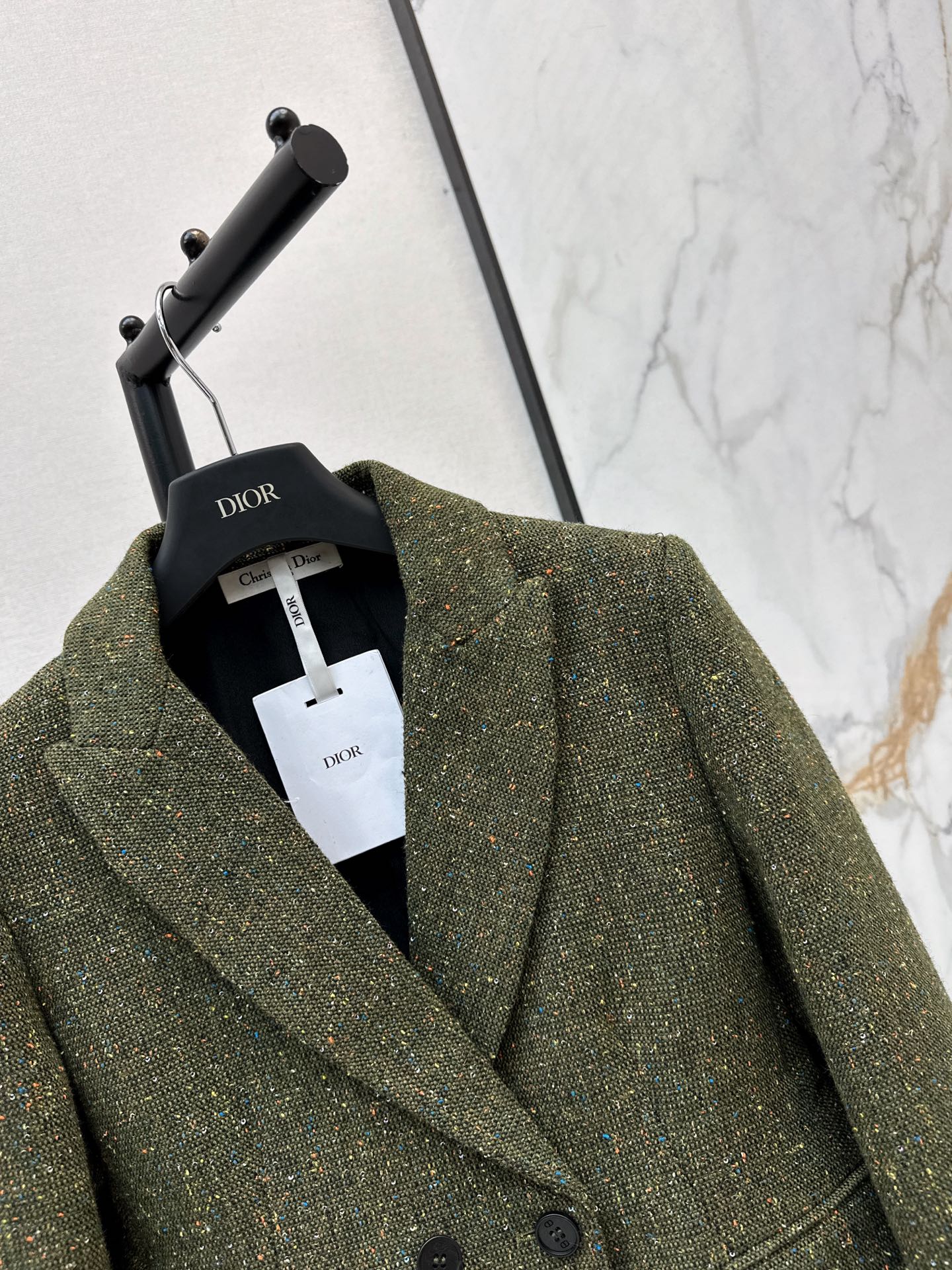 CD 26fw tweed crroped blazer