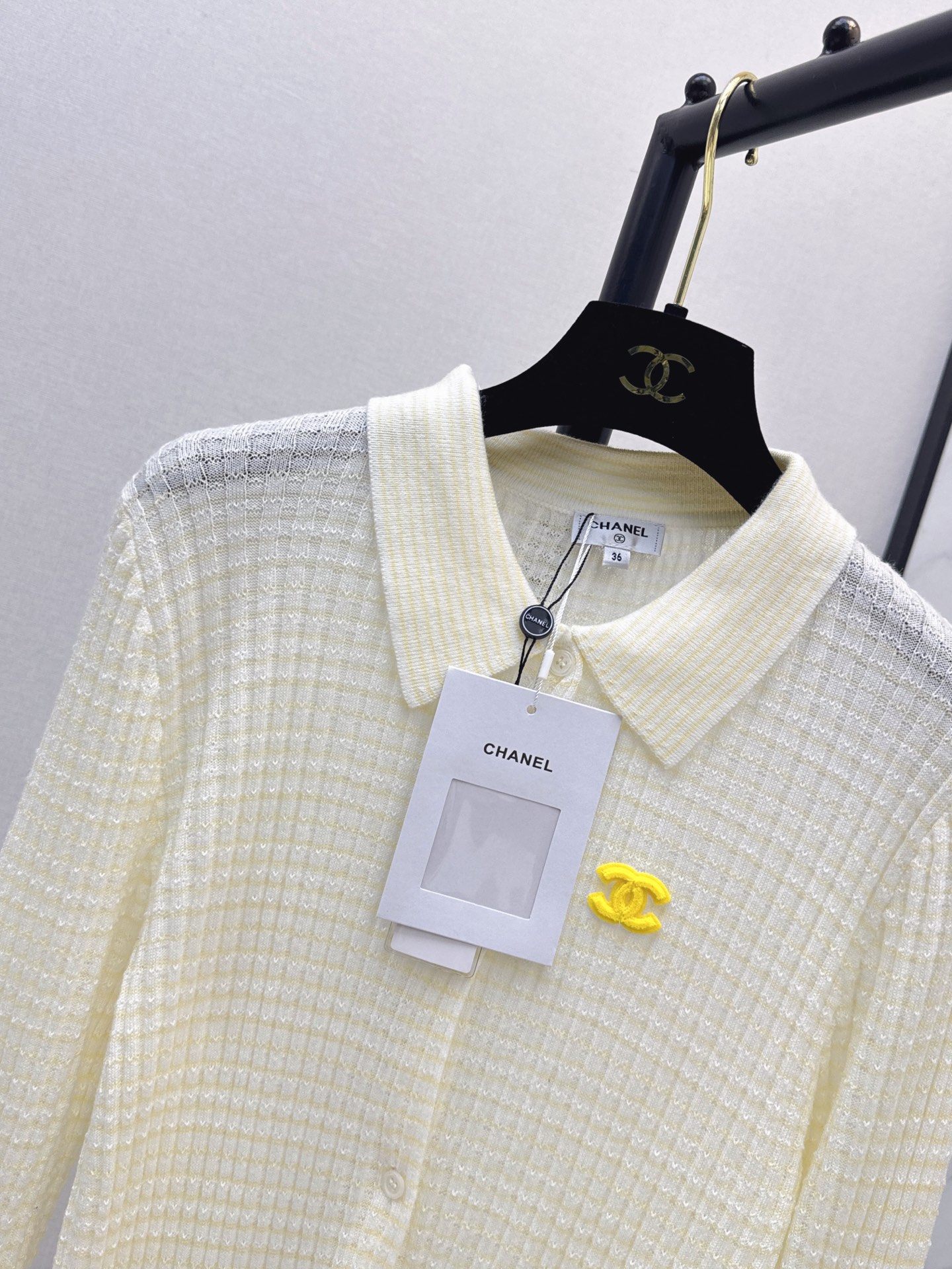 Chan 26fw embroidery knitwear