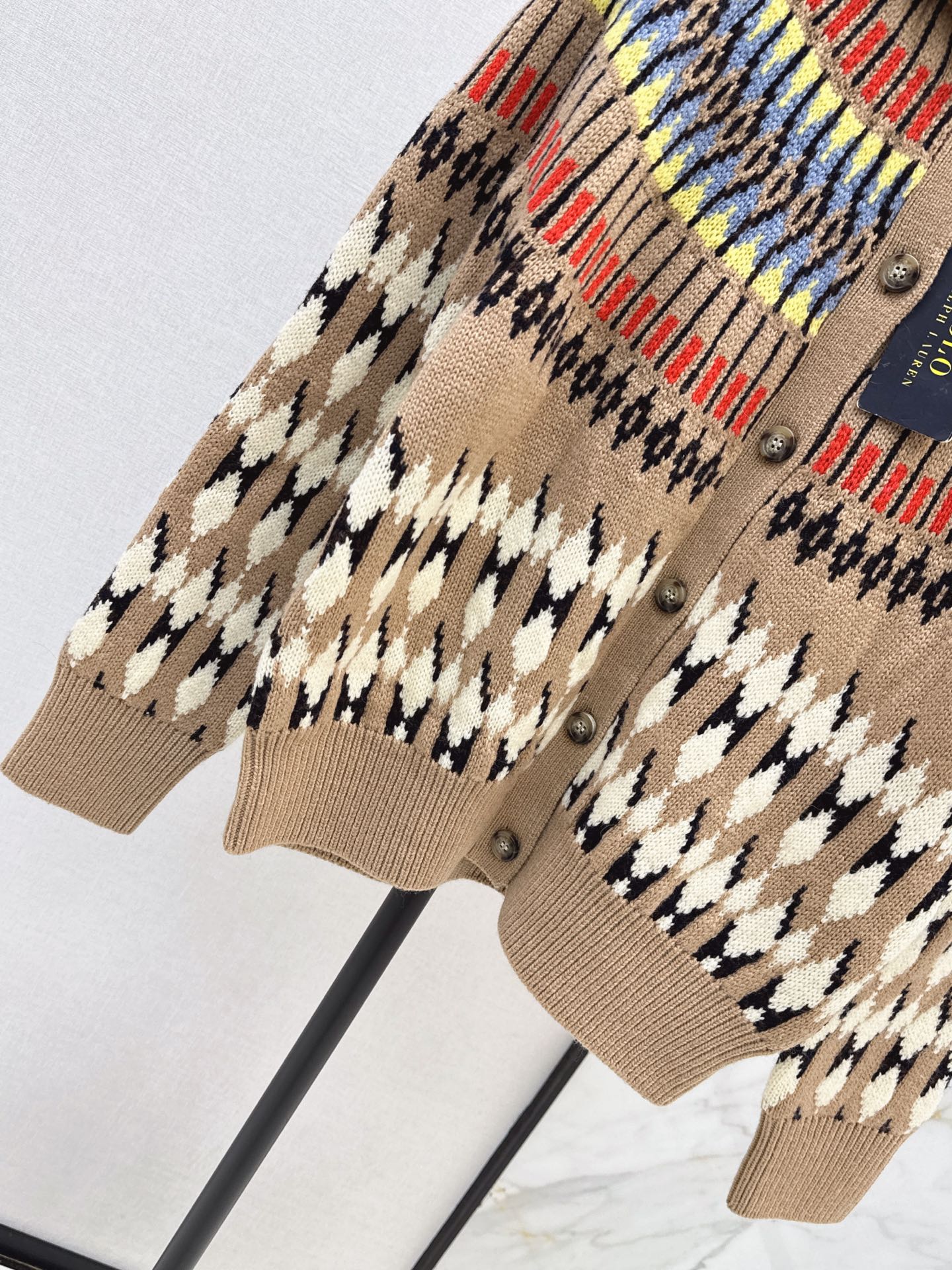 Ralp 26fw fair isle knit cardigan