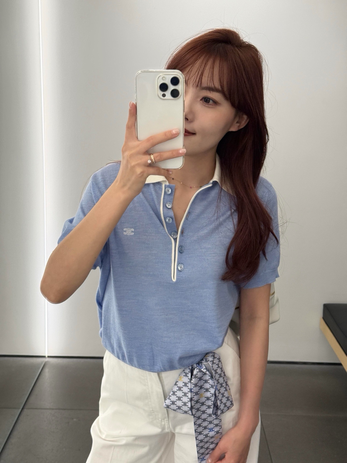 Celi 26fw polo knit sweater