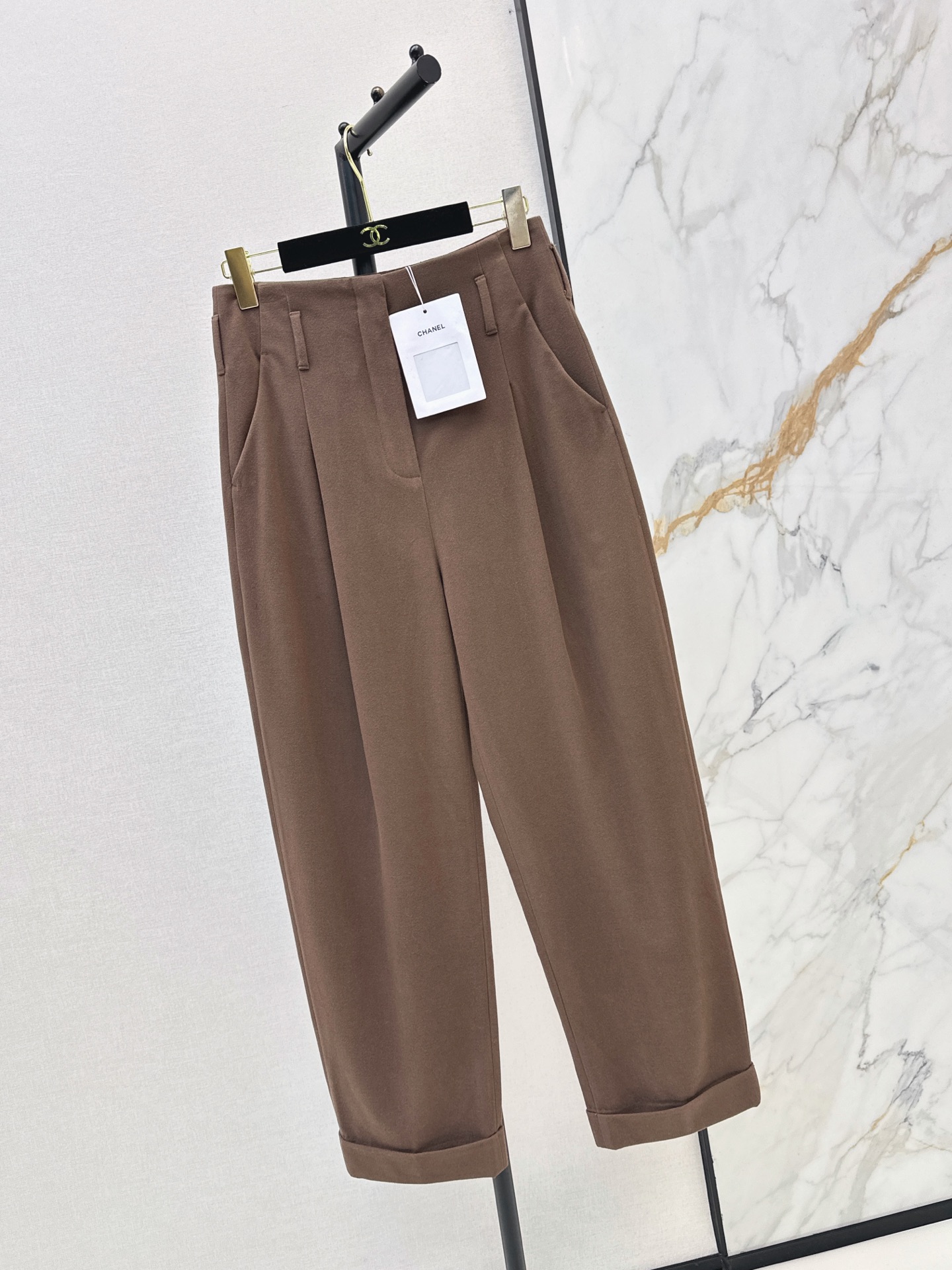 Chan 26fw wool wide-leg pants