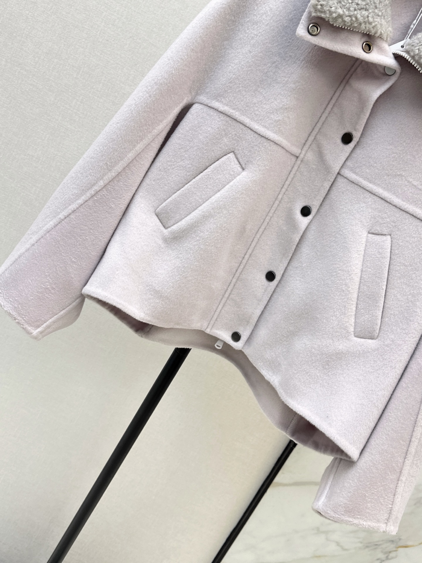 Brun 26fw woolen cropped jacket