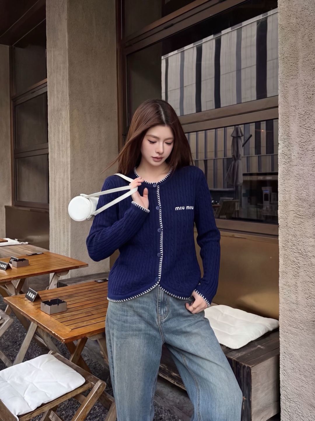Miu 26fw knit cardigan