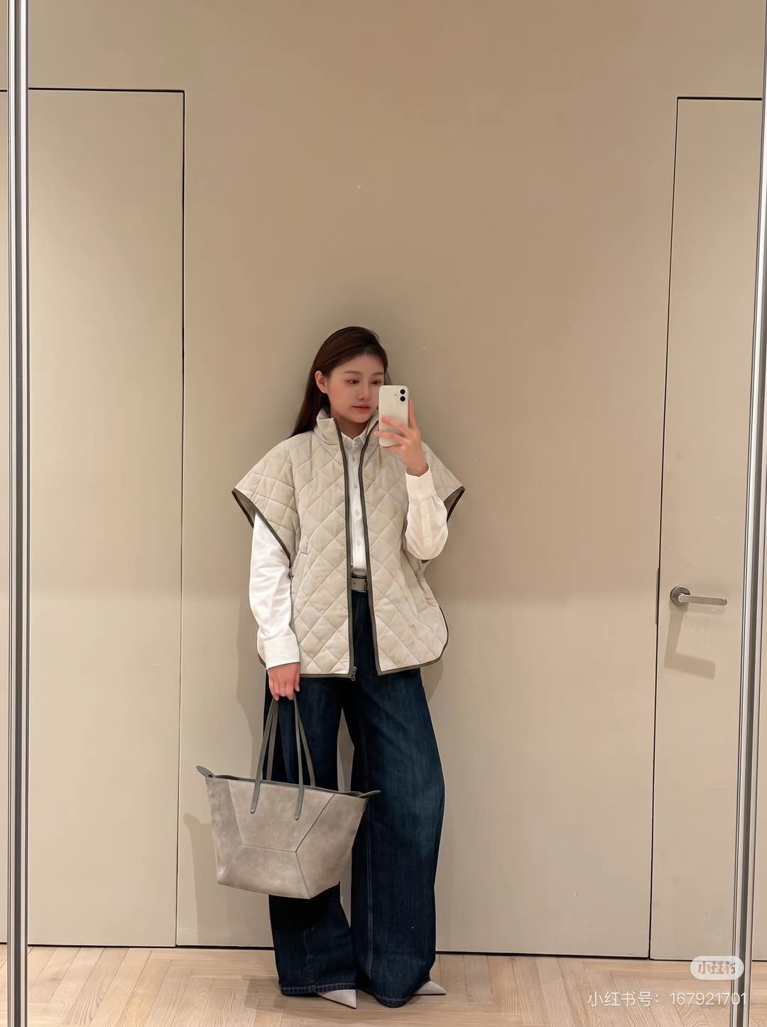 Brun 26fw coudroy padded vest jacket
