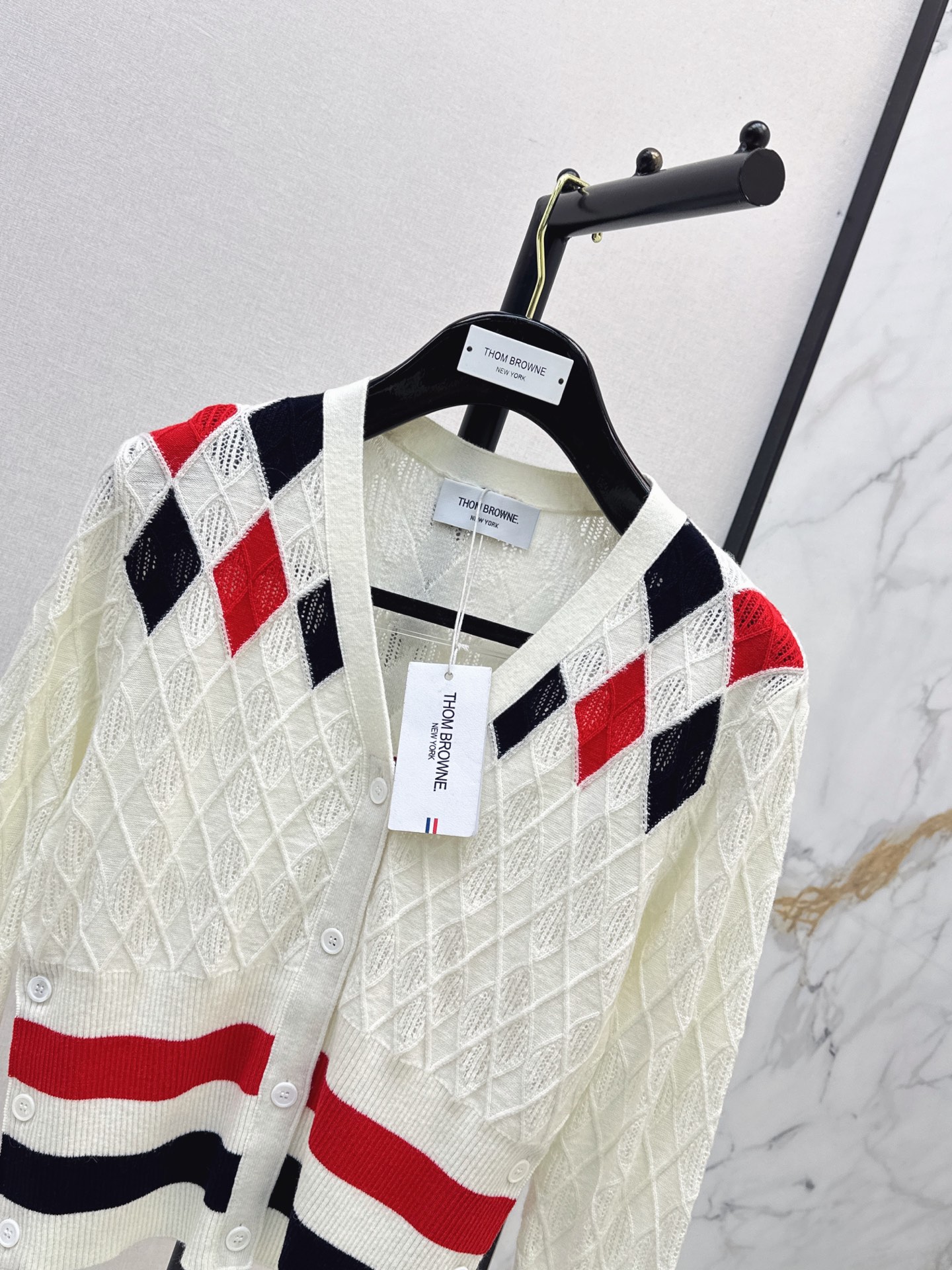 Thom 26fw jacquard cardigan