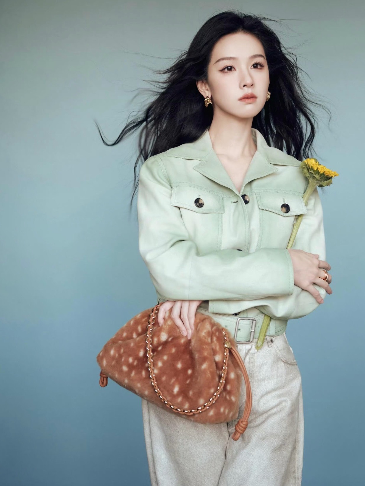 Loui 26fw suede leather jacket