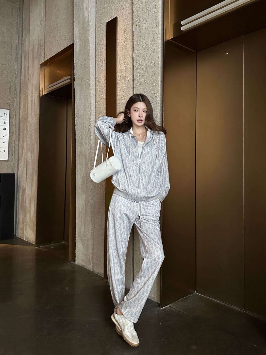 CD 26fw print jacket pants sets