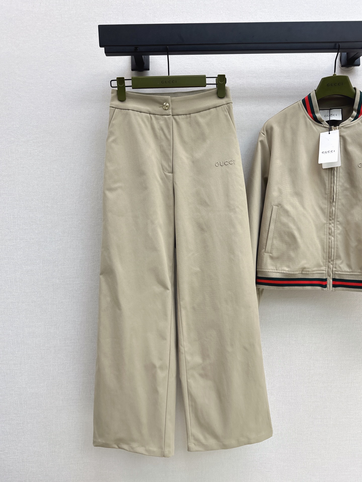 Guc 26fw zipper jacket pants sets