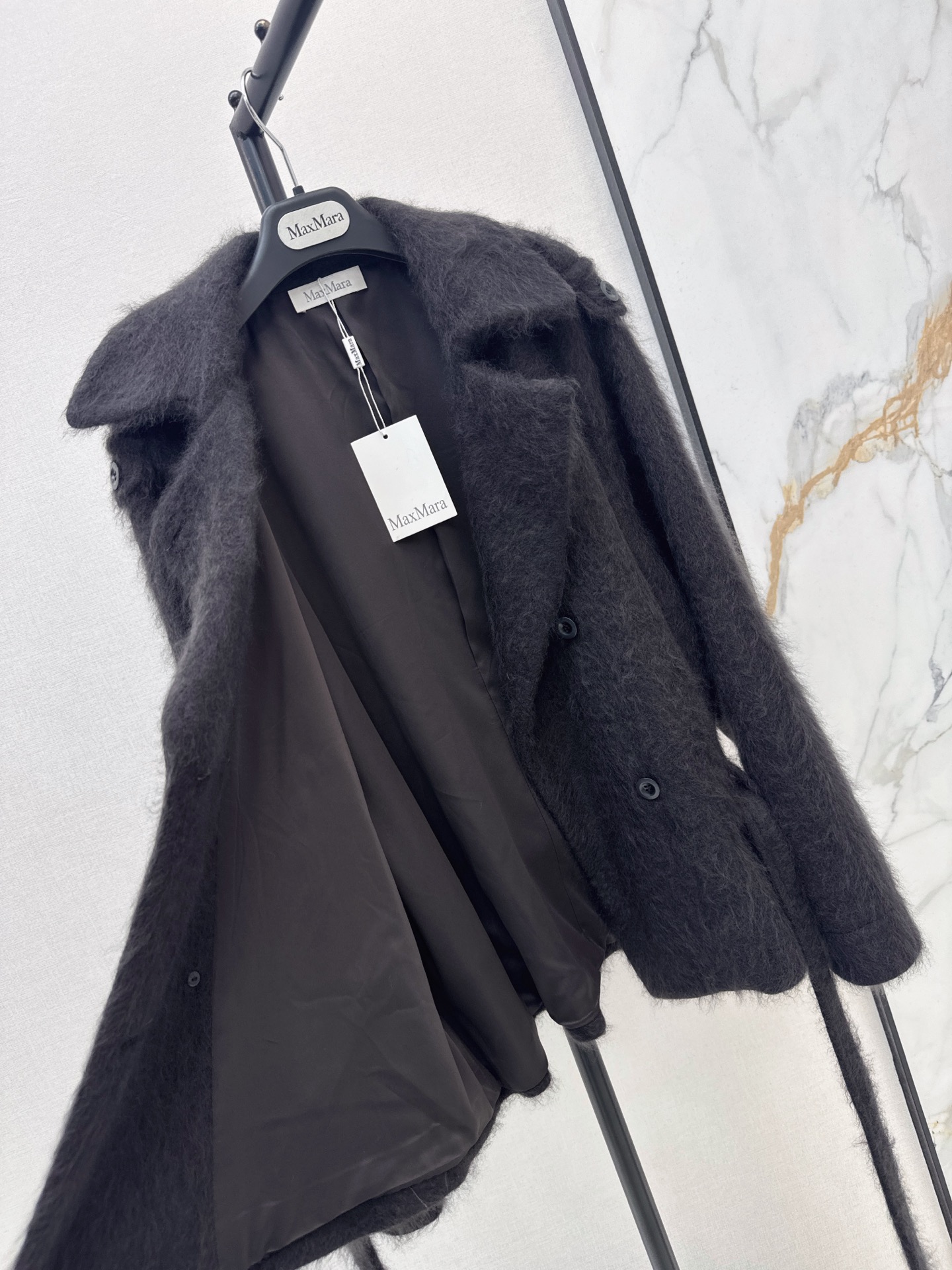 Max 26fw belted woolen jacket