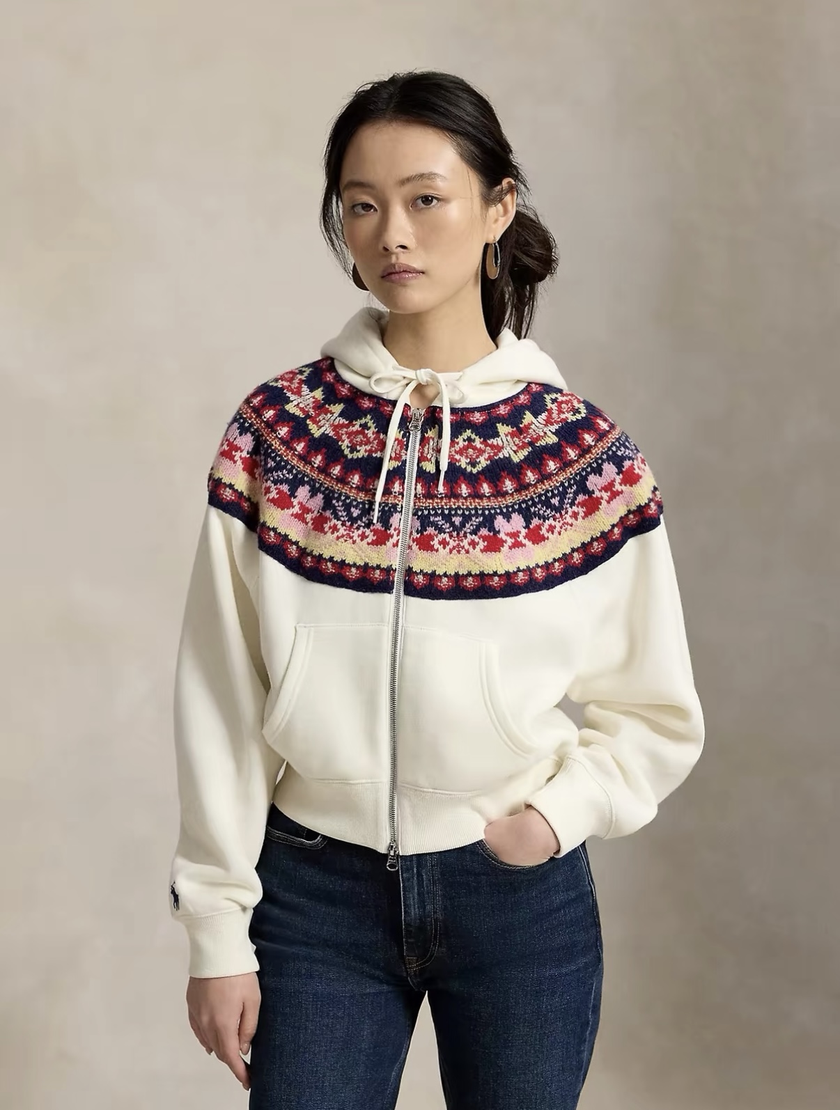 Ralp 26fw hooded jacquard jacket