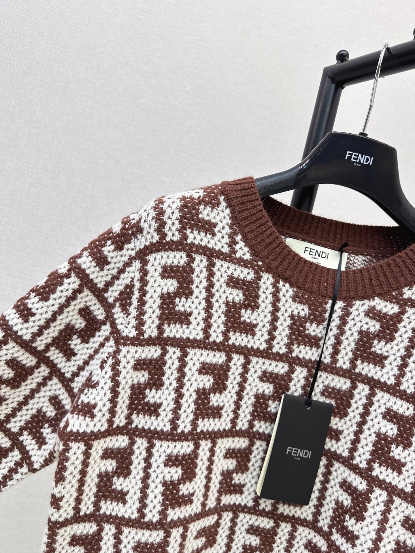Fen 26fw jacquard sweater