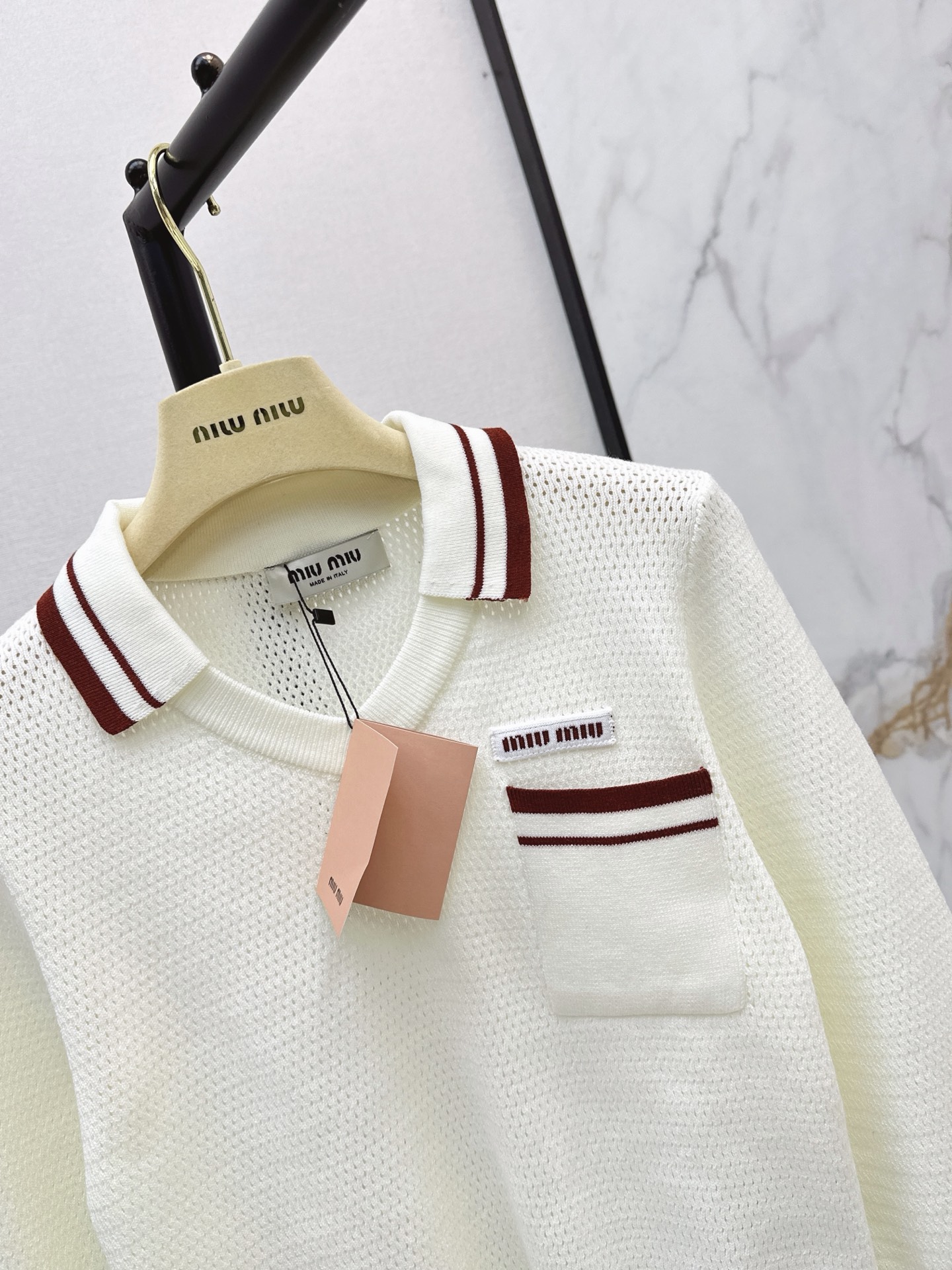 Miu 26fw polo sweater