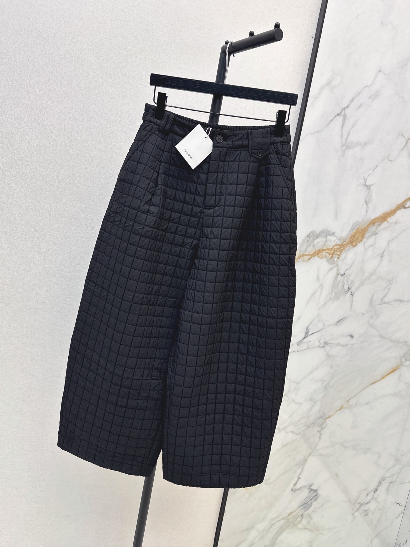 Brun 26fw cropped padded pants