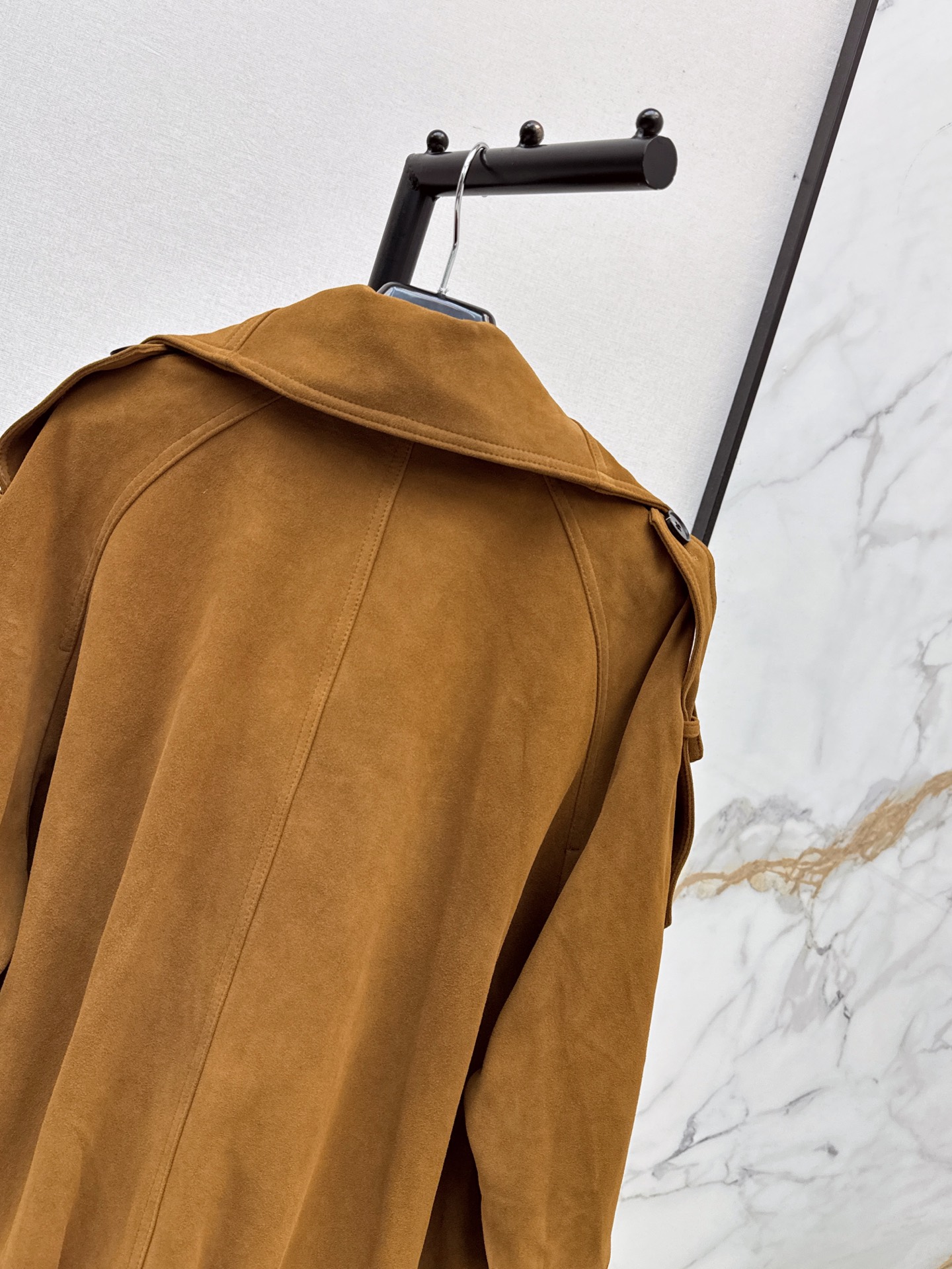 Sain 26fw suede fleece leather jacket