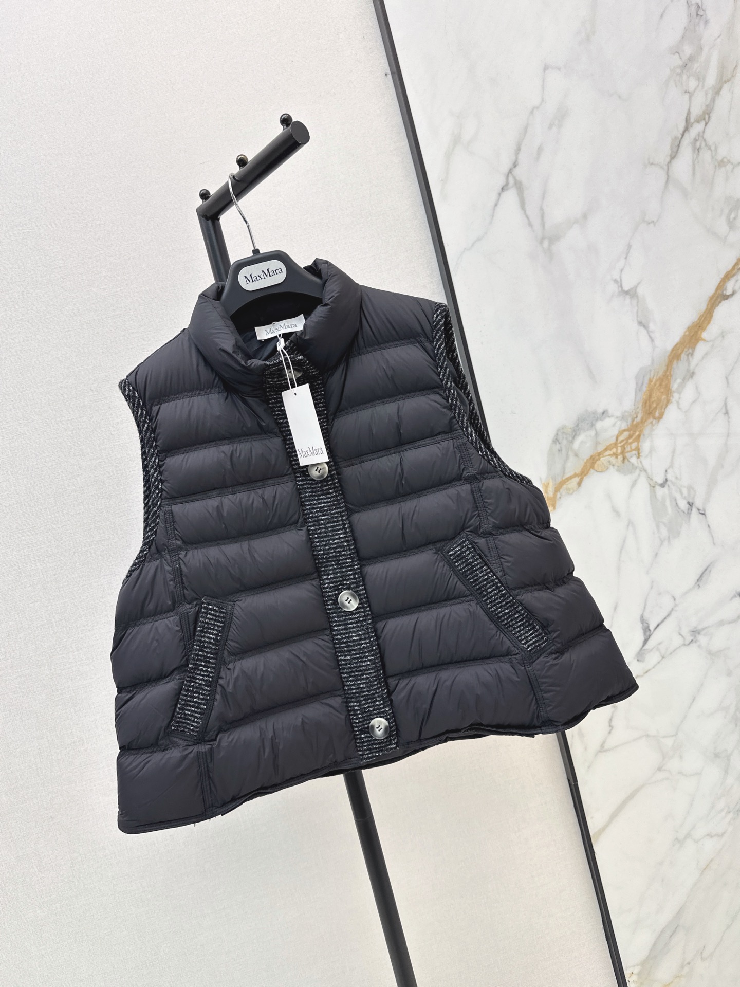 Max 26fw wool contract down vest