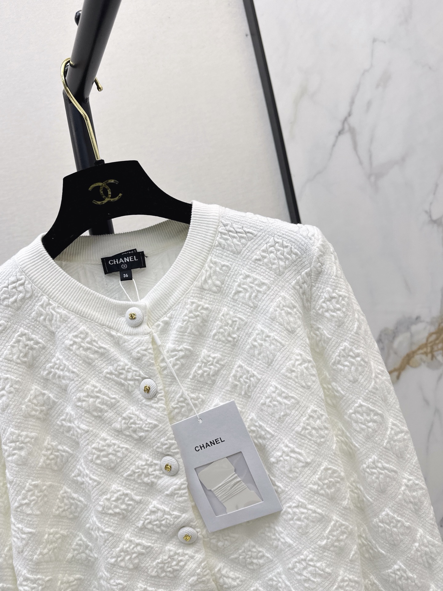 Chan 26fw jacquard cardigan