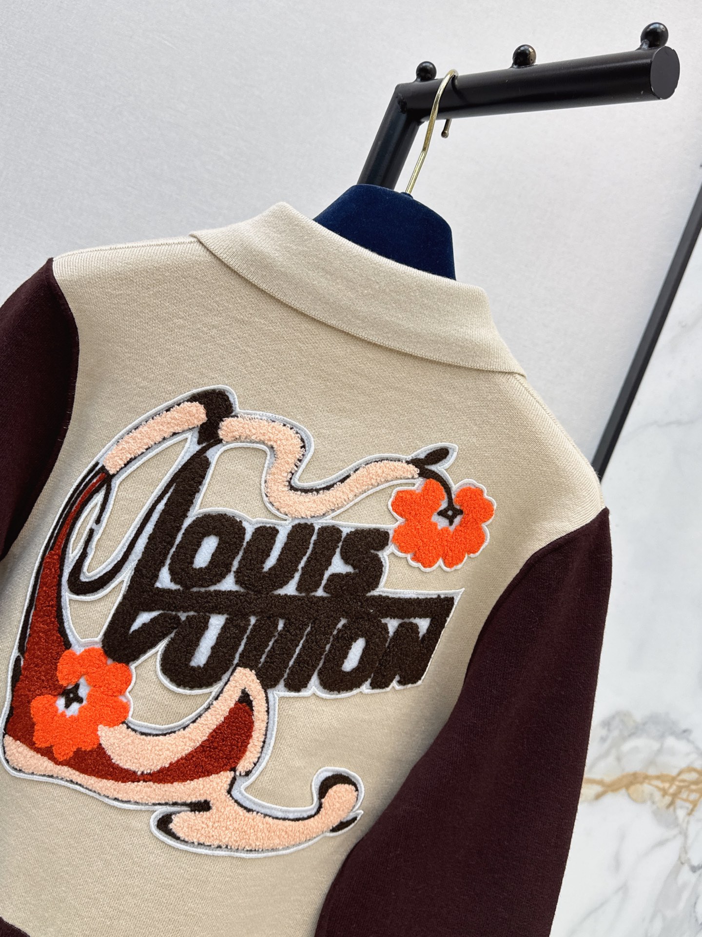 Loui 26fw contract knit bomber jacket